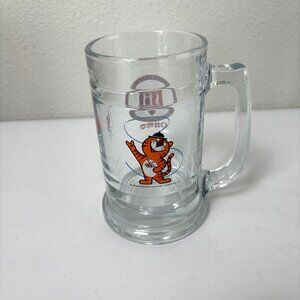 OB Lager 1983 Seoul Olympic Glass Beer Mug Tiger Hodori Mascot Oriental Brewery